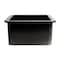 Alfi Brand Black Matte Square 18" x 18" Undermount / Drop In Fireclay Prep Sink ABF1818S-BM - alternate 9